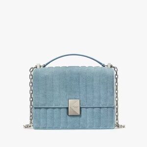 Kate Spade Deco Denim Quilt Chain Shoulder Bag
